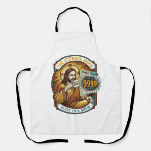 Jesus 9999 Unread Emails Inbox Zero Office Humor_1 Apron