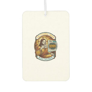 Jesus 9999 Unread Emails Inbox Zero Office Humor_1 Car Air Freshener