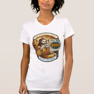 Jesus 9999 Unread Emails Inbox Zero Office Humor_1 T-Shirt