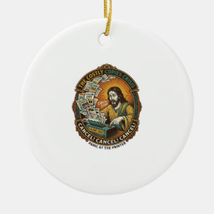 Jesus Accidental 100 Colour Copies Printer Mistake Ceramic Tree Decoration