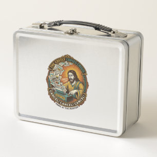 Jesus Accidental 100 Colour Copies Printer Mistake Metal Lunch Box