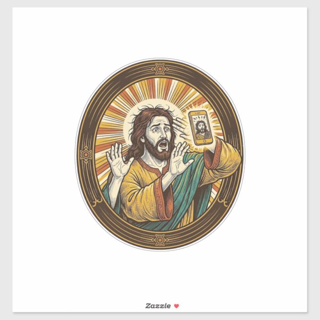 Jesus Accidental Front Camera Double Chin Selfie E (Sheet)