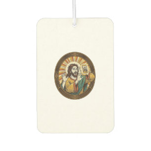 Jesus Accidental Front Camera Double Chin Selfie E Car Air Freshener