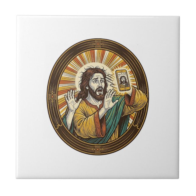 Jesus Accidental Front Camera Double Chin Selfie E Tile (Front)