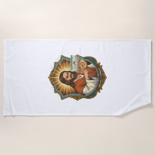 Jesus Accidental Video Call Dial Social Media Pani Beach Towel