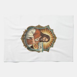 Jesus Accidental Video Call Dial Social Media Pani Tea Towel