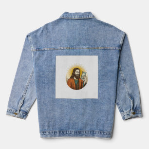 Jesus Accidental Video Instead Of Photo Camera Fai Denim Jacket