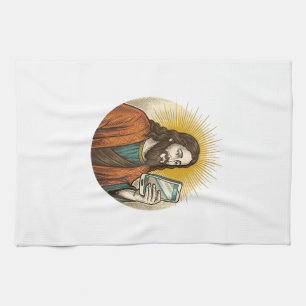 Jesus Accidental Video Instead Of Photo Camera Fai Tea Towel