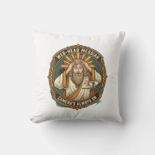 Jesus Accidental Video On Bedhead Morning Meeting Cushion