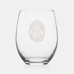 Jesus Accidental Video On Bedhead Morning Meeting Stemless Wine Glass