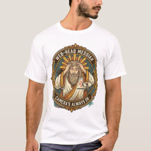 Jesus Accidental Video On Bedhead Morning Meeting T-Shirt
