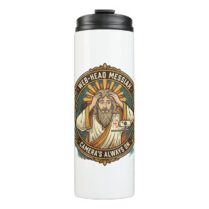 Jesus Accidental Video On Bedhead Morning Meeting Thermal Tumbler