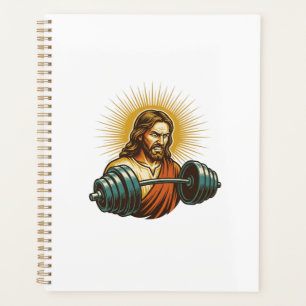Jesus Accidentally Adding Too Much Weight Gym Fail Planner