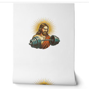Jesus Accidentally Adding Too Much Weight Gym Fail Wallpaper