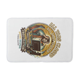 Jesus Accidentally Closed All Browser Tabs Panic T Bath Mat