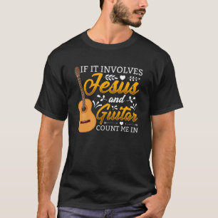 Jesus Acoustic Guitar Player Christ Music Lover T-Shirt