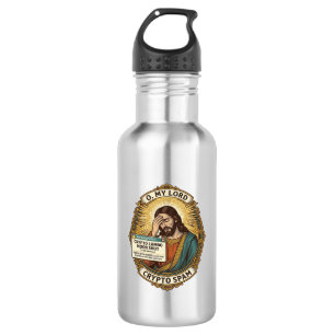 Jesus Added Spam Crypto Group Chat Annoyance Humou 532 Ml Water Bottle