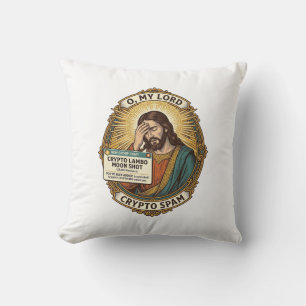Jesus Added Spam Crypto Group Chat Annoyance Humou Cushion