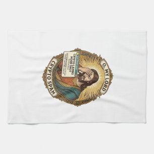 Jesus Added Spam Crypto Group Chat Annoyance Humou Tea Towel