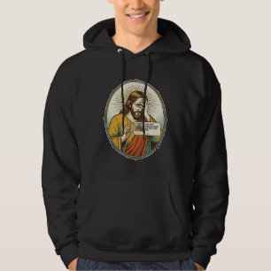 Jesus Added To Story Instead Direct Message Social Hoodie