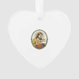 Jesus Added To Story Instead Direct Message Social Ornament