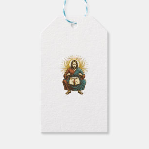 Jesus Adjusting Uncomfortable Wedgie Mid Squat Gym Gift Tags