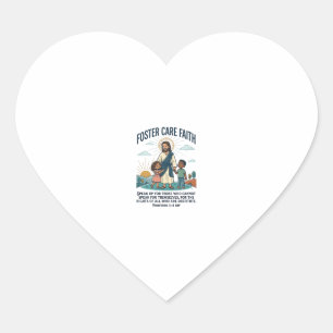 Jesus Adoption Foster Care Graphic Tee Christian A Heart Sticker