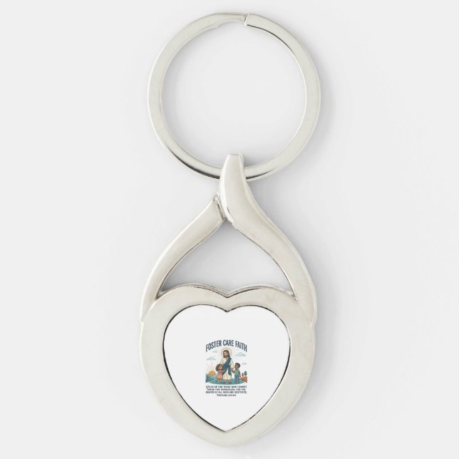 Jesus Adoption Foster Care Graphic Tee Christian A Key Ring (Front)