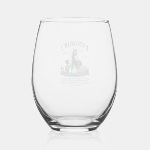 Jesus Adoption Foster Care Graphic Tee Christian A Stemless Wine Glass