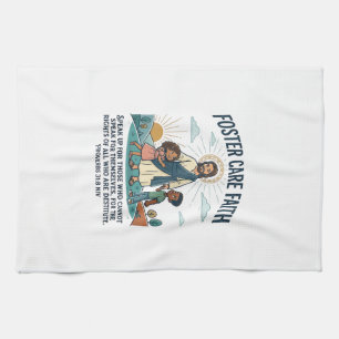 Jesus Adoption Foster Care Graphic Tee Christian A Tea Towel
