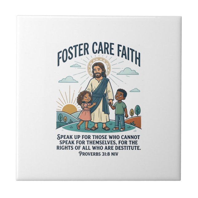 Jesus Adoption Foster Care Graphic Tee Christian A Tile (Front)