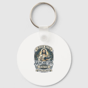 Jesus Aesthetician Skincare Vintage Shirt Christia Key Ring