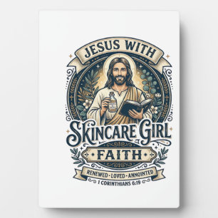 Jesus Aesthetician Skincare Vintage Shirt Christia Plaque