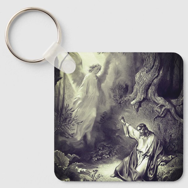 Jesus Agony In The Garden Religious  Key Ring (Front)