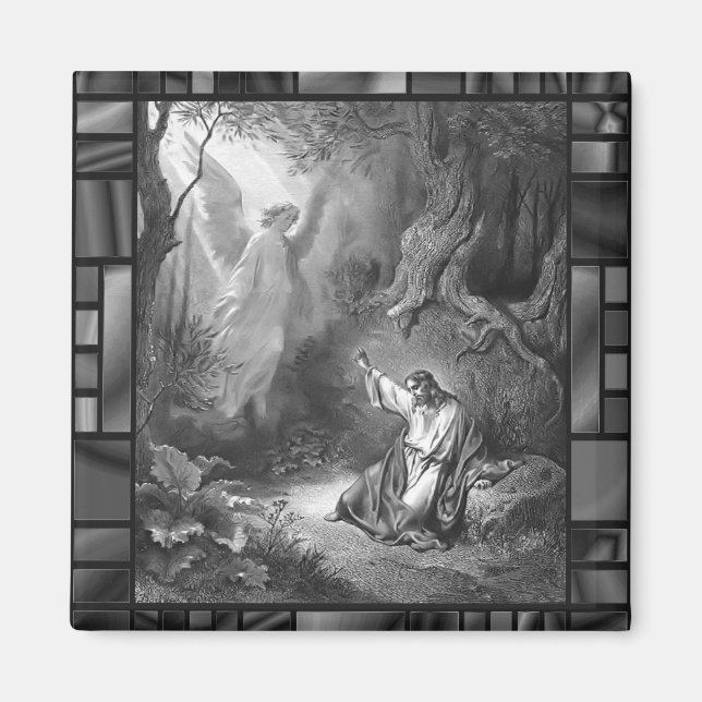 Jesus Agony In The Garden Religious Magnet (Front)