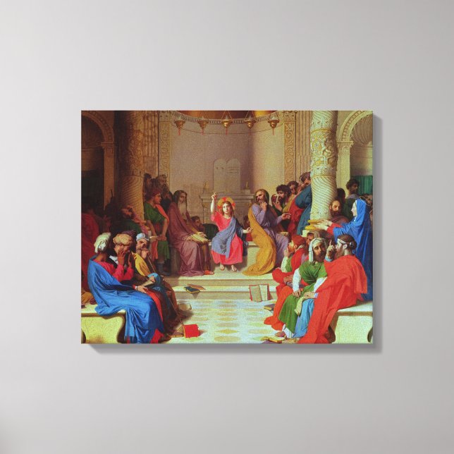 Jesus Among the Doctors, 1862 Canvas Print (Front)