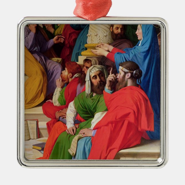 Jesus Among the Doctors Metal Tree Decoration (Front)