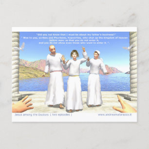 Jesus among the Doctors Postcard