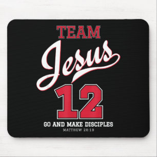 Jesus And Baseball Team Jesus Christian T Shirt_3 Mouse Mat