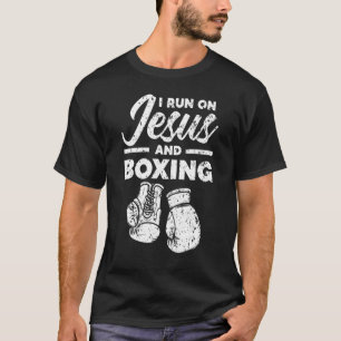 Jesus And Boxing Christian Professional Boxer Spor T-Shirt