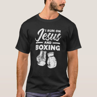 Jesus And Boxing Christian Professional Boxer Spor T-Shirt
