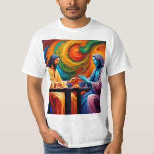 Jesus and Buddha share a meal T-Shirt
