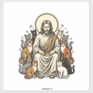 Jesus and Cats Vintage