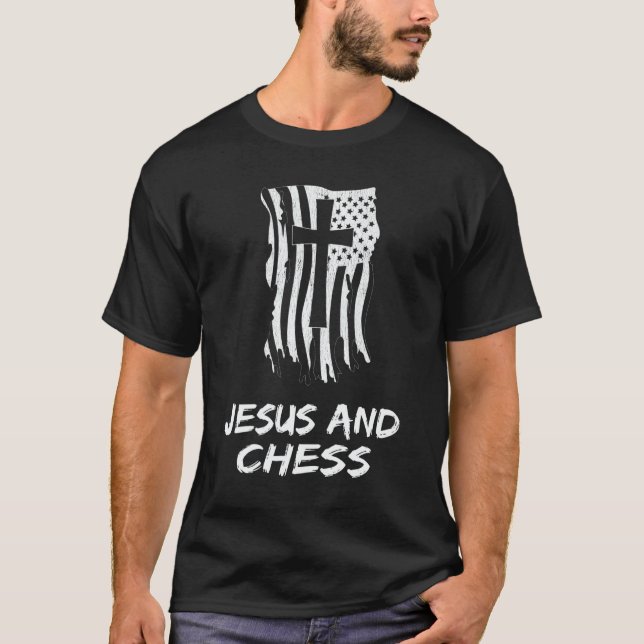 Jesus and Chess Beginner For a Christian Jesus Che T-Shirt (Front)