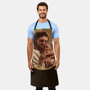 Jesus and child apron