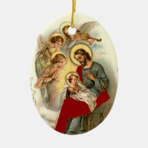 Jesus and Child Christmas Ornaments