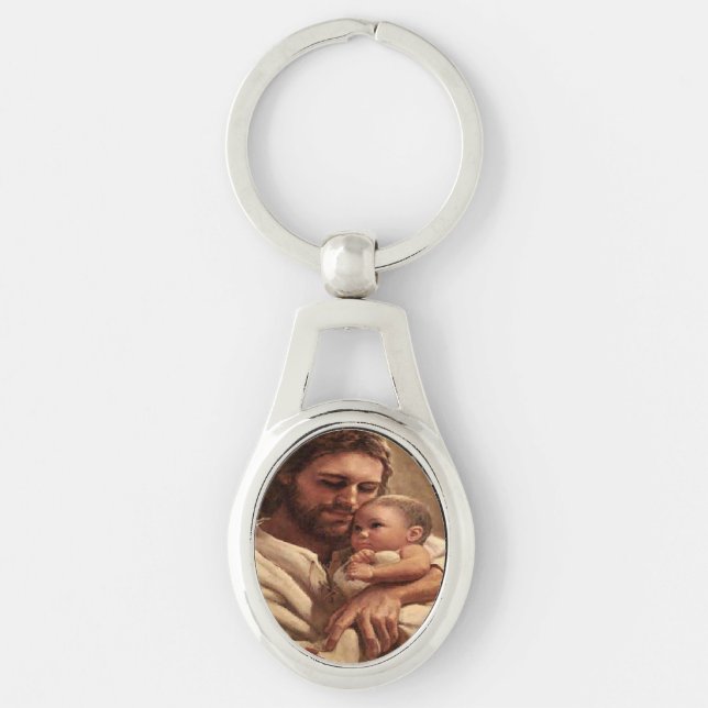 Jesus and child key ring (Front)