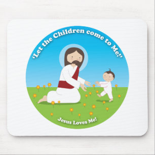 Jesus and Child Mouse Mat