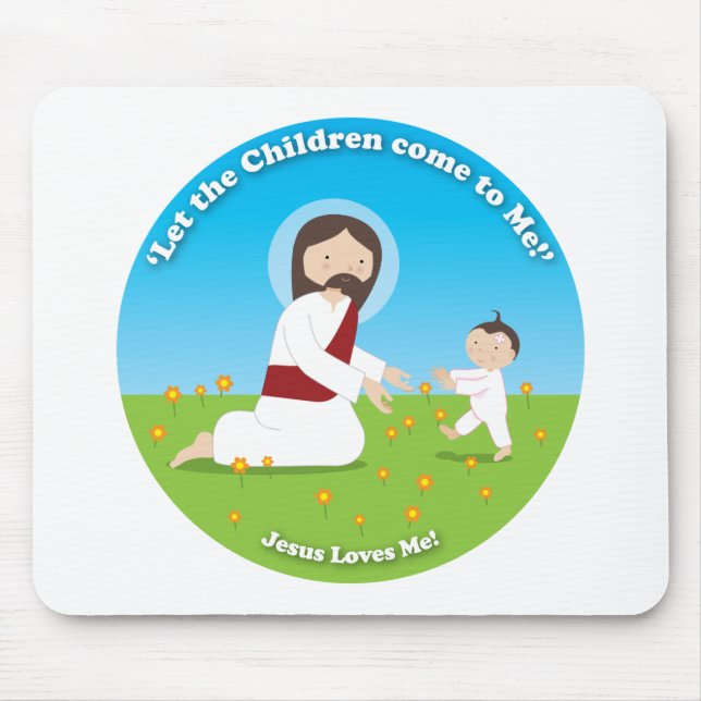 Jesus and Child Mouse Mat (Front)