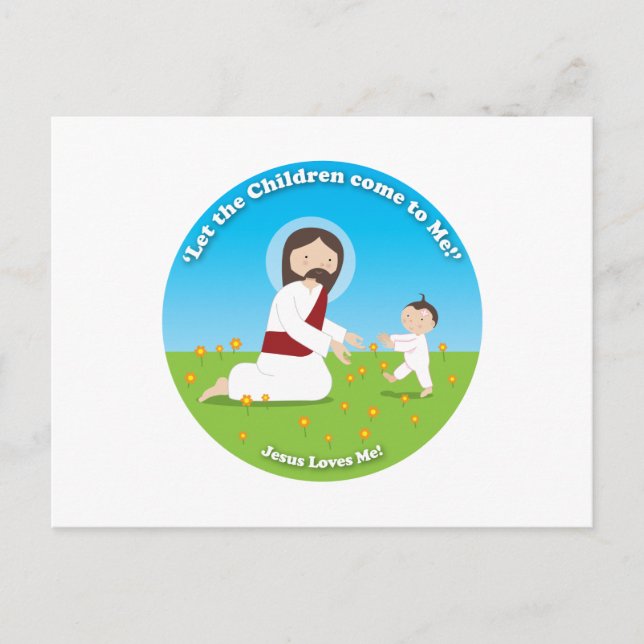 Jesus and Child Postcard (Front)